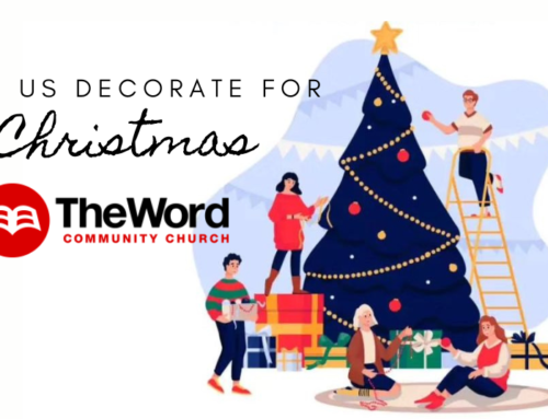 Decorating for Christmas at The Word